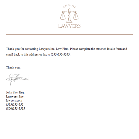 Law Office Bankruptcy Intake Form 